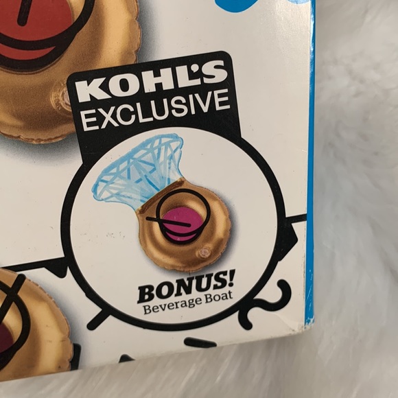 Big Mouth Inflatable Bridal Pool party Beverage Boats Bling Rings New - Picture 2 of 3